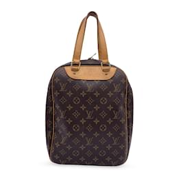 Louis Vuitton-Excursión de lona con monograma M41450 Bolsa de viaje para zapatos-Castaño