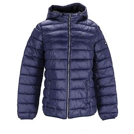 Tommy Hilfiger Chaqueta acolchada con capucha para mujer Azul marino