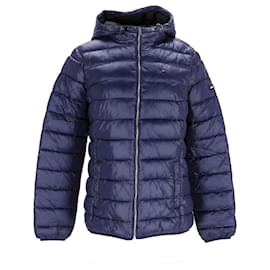Tommy Hilfiger-Womens Quilted Hooded Jacket-Navy blue