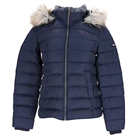 Tommy Hilfiger-Tommy Hilfiger Womens Sustainable Padded Down Jacket in Navy Blue Polyester-Navy blue