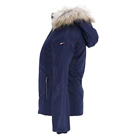 Tommy Hilfiger-Womens Hooded Down Jacket-Blue