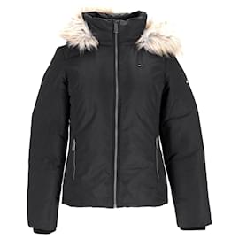 Tommy Hilfiger-Womens Hooded Down Jacket-Black