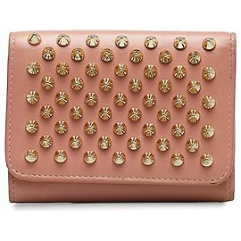 Christian Louboutin Pink Marcorn Spike Geldbörse Pink