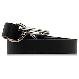 Fendi-Fendi Black Leather Belt-Black