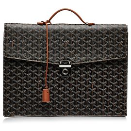 Goyard Black Goyardine Serviette Chypre Black