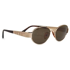 Fendi-Fendi Black Round Tinted Sunglasses-Black