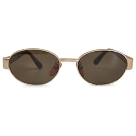 Fendi-Fendi Black Round Tinted Sunglasses-Black