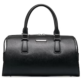 Burberry-Burberry Black Leather Handbag-Black