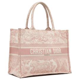 Dior-Dior Bolsa média rosa Toile de Jouy Book-Rosa