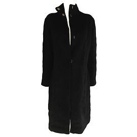 Gianni Versace Coats, Outerwear Black