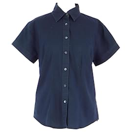 Burberry-Camisa-Azul marinho