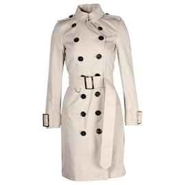 Burberry-Burberry London Kensington Trench Coat in Beige Cotton-Brown,Beige