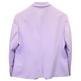 Hugo Boss-Boss Single-Breasted Blazer in Pastel Purple Wool-Other