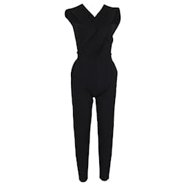 Stella Mc Cartney-Stella McCartney Open Back Jumpsuit in Black Polyester-Black