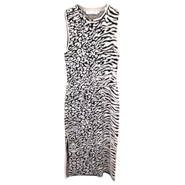 Proenza Schouler-Proenza Schouler White Label Wo Midi Jacquard Dress in Animal Print Viscose-Other,Python print
