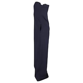 The row-The Row Strapless Jumpsuit in Navy Blue Polyester-Navy blue