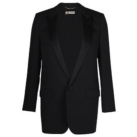 Blazer Saint Laurent en Laine Noire Noir