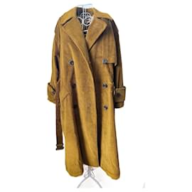 Cappotto in velluto a coste di Acne Studios Cammello