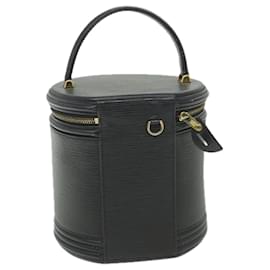 Louis Vuitton-LOUIS VUITTON Epi Cannes Hand Bag Black M48032 LV Auth ep2289-Black