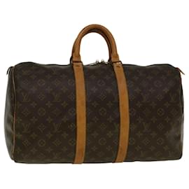 Louis Vuitton-Louis Vuitton-Monogramm Keepall 45 Boston Bag M.41428 LV Auth 59185-Monogramm