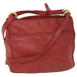 Loewe-LOEWE Shoulder Bag Leather Red Auth ep2339-Red