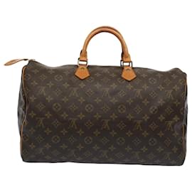 Louis Vuitton-Louis Vuitton Monogram Speedy 40 Hand Bag M41522 LV Auth 58930-Monogram