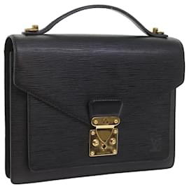 Louis Vuitton-LOUIS VUITTON Epi Monceau Hand Bag Black M52122 LV Auth yk9398-Black