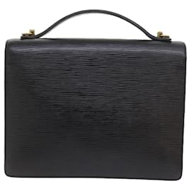 Louis Vuitton-LOUIS VUITTON Epi Monceau Hand Bag Black M52122 LV Auth yk9398-Black