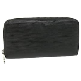 Louis Vuitton-LOUIS VUITTON Epi Zippy Wallet Long Wallet Black M64838 LV Auth bs9987-Black