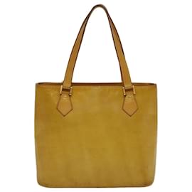 Louis Vuitton-Bolso de mano Vernis Houston con monograma de LOUIS VUITTON Beige M91004 LV Auth th4275-Beige