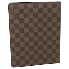 Louis Vuitton-LOUIS VUITTON Damier Ebene Agenda Bureau Agenda giornaliera Copertina R21065 LV Auth em5223-Altro