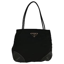 Prada-PRADA Tote Bag Nylon Black Auth ac2462-Black