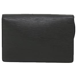 Louis Vuitton-LOUIS VUITTON Epi Serie Dragonne Hand Bag Black M52612 LV Auth fm2901-Black