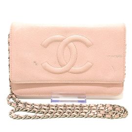 Portafoglio Chanel su catena Rosa