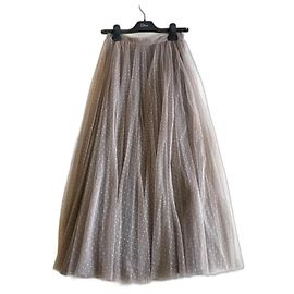 Christian Dior silk tulle skirt FR36 Grey