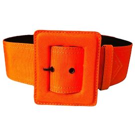 YVES SAINT LAURENT Cinturones T.cm 75 Algodón Naranja