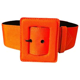 Yves Saint Laurent-YVES SAINT LAURENT  Belts T.cm 75 cotton-Orange
