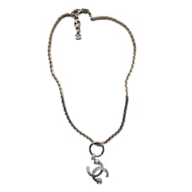 Chanel-Two-tone CHANEL necklace-Silvery,Golden