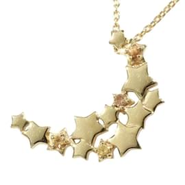 & Other Stories-18K Sapphire Star Motif Necklace-Golden