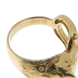 & Other Stories-18K Diamond Horse Shoe Ring-Golden