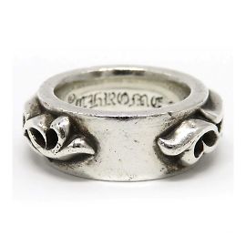 Chrome Hearts gefütterter schmaler Rankenring  0.0 Silber