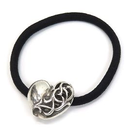 Chrome Hearts Faixa de cabelo Concho Coração  0.0 Prata