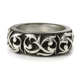 Chrome Hearts Anello della vite dell'eternità Argento