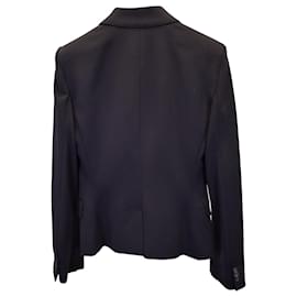 Dolce & Gabbana-Dolce & Gabbana Single-Breasted Blazer in Black Polyester-Black
