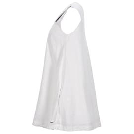 Tommy Hilfiger-Robe trapèze en lin pour femme-Blanc,Écru