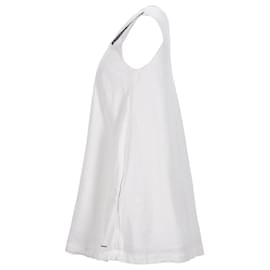 Tommy Hilfiger-Womens Linen Trapeze Dress-White,Cream