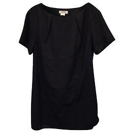 Acne Studios Short-Sleeve Top in Black Polyester Black