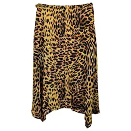 Stella Mc Cartney-Stella McCartney Naya Midi Skirt in Animal Print Silk-Other