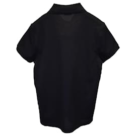 Saint Laurent-Camisa polo Saint Laurent Monogram em algodão preto-Preto