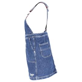 Tommy Hilfiger-Tommy Hilfiger Denim-Latzhosenkleid für Damen aus blauer Baumwolle-Blau